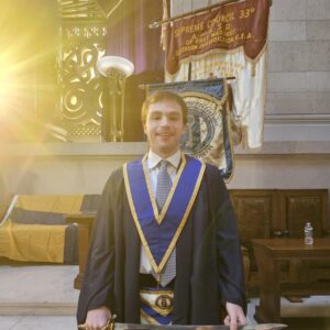 A portrait of Brother Tiler Reece Breaux